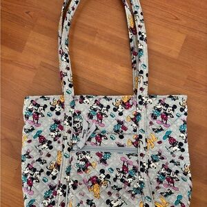 Disney Gray Artistic Tote Bag with Playful Design